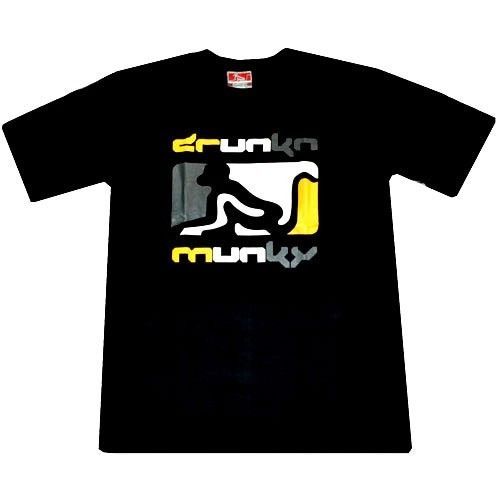DrunknMunky Drunken Monkey 2XL XXLarge XXL Red T Shirt Embroidered