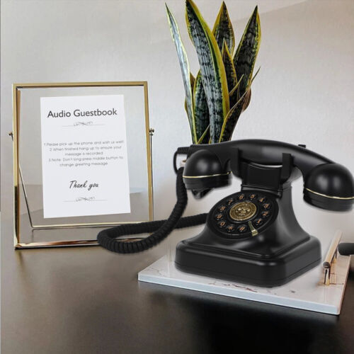 Audio Guest Book Phone Record Messages Guest Book Classic Retro