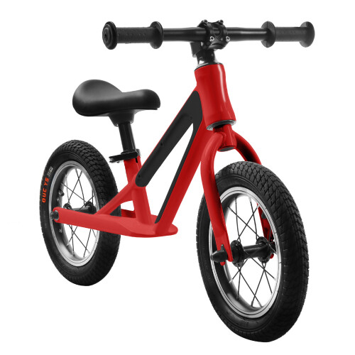 Balance bike magnesium alloy frame 12 "rubber foam tires children 1-5 years old