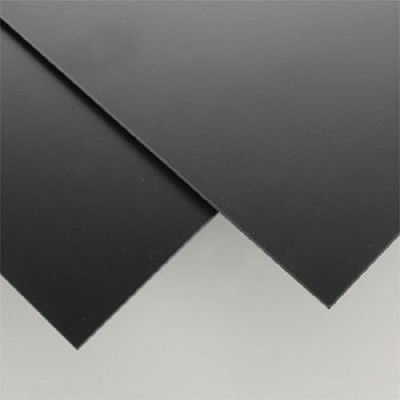 Black Polystyrene Plastic Sheet - 0.030'' Thick - 12''x24'' - Vacuum Forming