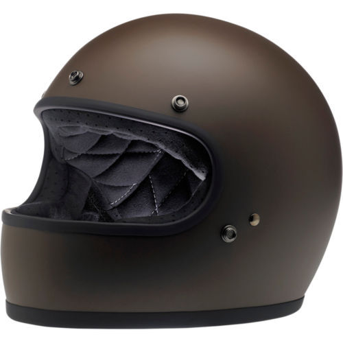 Vintage Electro 2A pro series BROWN helmet full face MOTORCYCLE