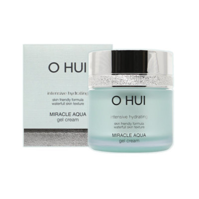 O hui Miracle Aqua Gel Cream 50ml Intensive Hydrating Skin Friendly O HUI