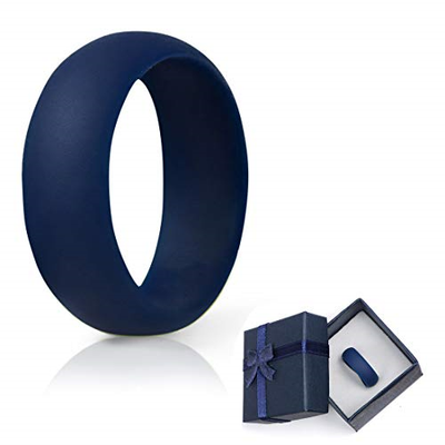 MEATFLY. Silicone Wedding Rings for Men, Silicone Rubber Wedding Bands, Soft 9.5