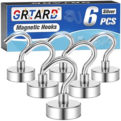 Magnetic Hooks, 25Lbs Strong Heavy Duty Neodymium Magnet Cruise Magnet S-Hooks