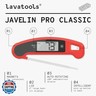 Lavatools Javelin® PRO Classic Ultra-Fast 2-Second Professional Digital Instant Read Meat Thermometer for Grill and Cooking, Auto-Rotating Backlit Display, IP65 Water Resistant, NSF Certified – Sambal