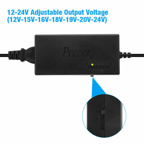 96W Universal Laptop Charger Adapter For Notebook 12-24V Adjustable Power Supply
