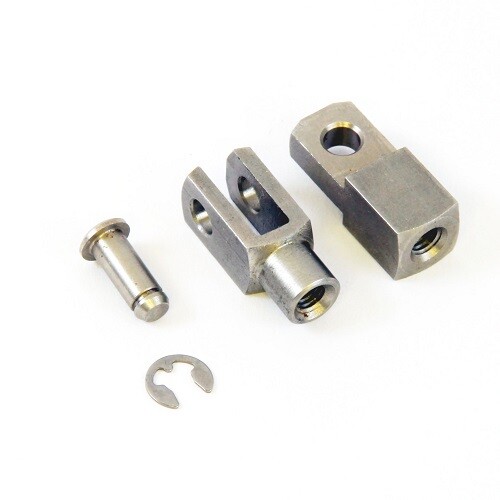 Gabelkopf M10 V2A Edelstahl Niro inkl. Sicherungsbolzen & Gegenstück