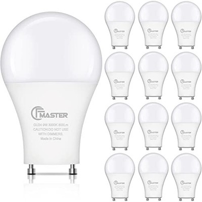 GU24 LED Light Bulb, 5000K Daylight, 9W(100W Equivalent), 80