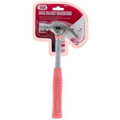 IIT Pink Ladies 8oz Claw Hammer Steel Cushion Grip Hand Tools 88400
