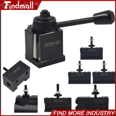 OXA Wedge Type Tool Post Set 250-000 For Mini Lathe 8'' and Two Extra 250-001