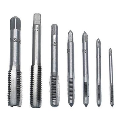 7pcs Metric Screw Thread Tap Set Metric Hss Plug Tap Setm3m12