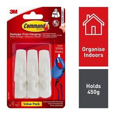 Command™ 7100119122 Small Utility Hook Value 2.11 per strip