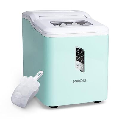 Igloo Automatic Ice Maker, Self- Cleaning, Countertop Size, 26 Pounds in 24 Hour