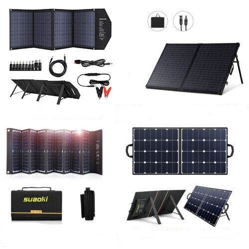 Suaoki 100w/80W/60w Foldable Solar Panel Charger Emergency Power Supply Outdoor