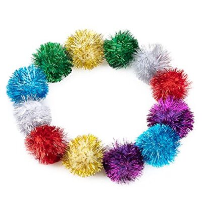 Set De 2 Pompons De Noel Rouge
