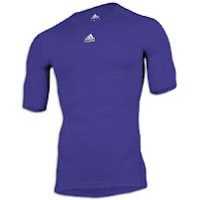 мужская футболка adidas Techfit с коротким рукавом фиолетового цвета