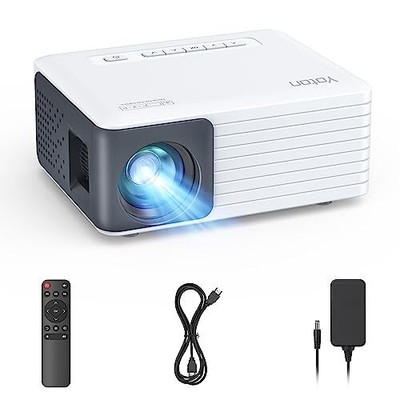 YOTON Mini Projector Portable Phone Projector 1080P Supported 6000 Lumens Bri...
