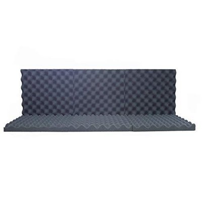 6 Pack Egg Crate Foam Acoustic foam Wedges Tiles Soundproofing 1.5