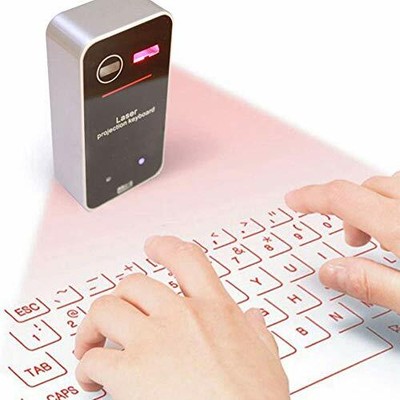 AGS Laser Projection Bluetooth Virtual Keyboard & Mouse for iPhone Ipad Smart...