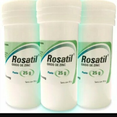 3 X ROSATIL CREAM CREMA ÓXIDO DE ZINC  25g EA PASTA OXIDO DE ZINC FAST SHIPPING!