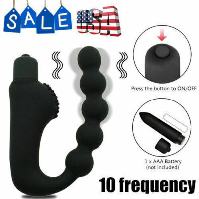 Telescopic-Thrusting-Vibrator-Prostate-Anal-Massage-Men-Women-Use-Lubricant