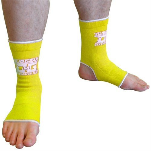 YELLOW MUAY THAI MMA KICKBOXING SPORTS ANKLE SUPPORTS (XS-L) (Kids - Adults)