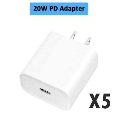 LOT 20W USB C Type C Power Adapter Fast Charger Block For iPhone iPad Samsung