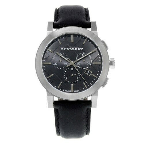 Brand New Burberry BU9356 Chronograph Dial Steel Black