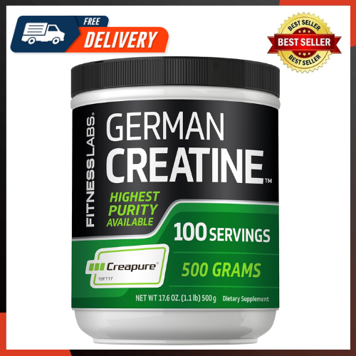 German Creatine Monohydrate Powder 1.1 Lb Creapure Fitness Supplement 100 Servin