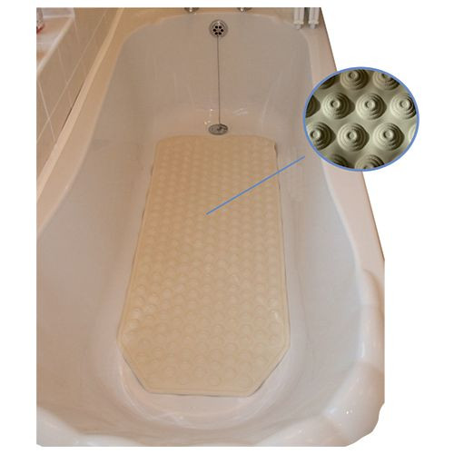 Extra Long Bath Mat Non Slip Surface 41" Long Disability Bathing