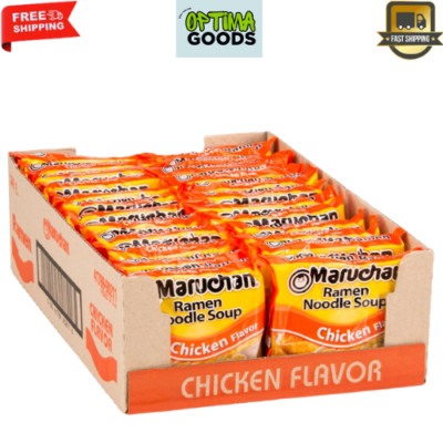 Maruchan Ramen Chicken, Instant Ramen Noodles, Ready to Eat Meals, 3 Oz 24 Count