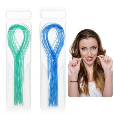 Sibba Floss Threader Braces 100 PCS Soft Gums Picks Flossers Dental Bridges