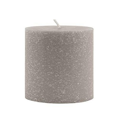 Root Candles 333PLT Unscented Timberline Pillar Candle, 3 x 3-Inches, Platinum