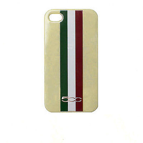 CUSTODIA CASE FIAT 500 FACEPLATE TRICOLORE per APPLE IPHONE 4 4G 4S