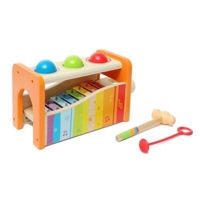 Hape Pound & Tap Bench with Slide Out Xylophone - Award Winning Durable Woode...