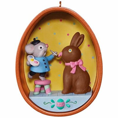Happy Easter, Cookie Cutter Mouse Ornament