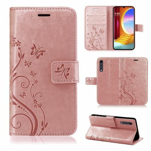 LG Velvet Hülle Handy Tasche Handyhülle Wallet Case Handyhülle Blumen Cover Etui