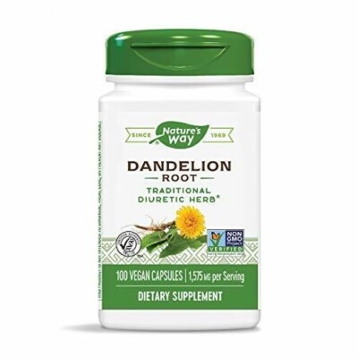Dandelion Root 1,575 mg per serving Non-GMO Nature's Way Gluten Free Vegetarian