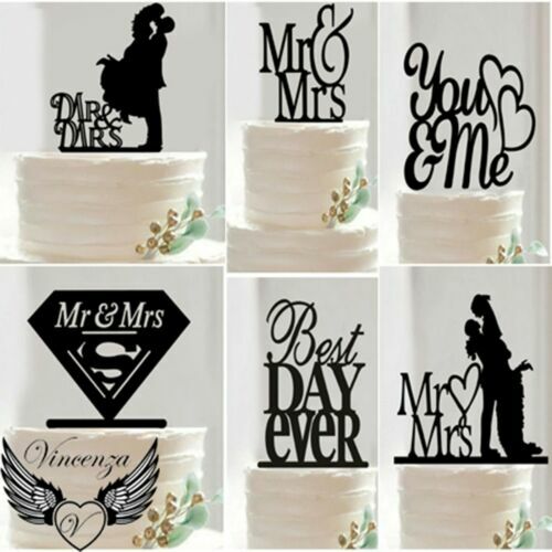 Topper neri per torte nuziali