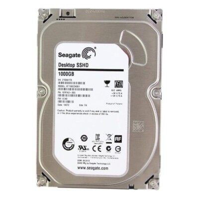Seagate Desktop SSHD 1TB ST1000DX001 7200RPM 3.5'' SSHD Solid State Hybrid Drive