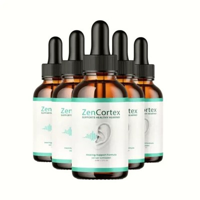 5-Pack Zen Cortex Oral Drops To Support Healthy Ears, ZenCortex Hearing