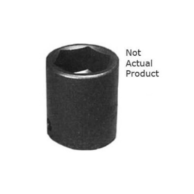 K Tool 33130 Impact Socket, 1/2'' Drive, 15/16'', 6 Point, Shallow
