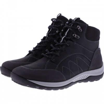 HARTJES HARTJES / MODELL: WALKER BOOT / SCHWARZ LEDER / WEITE: H / 1721202-0101 / DAMEN