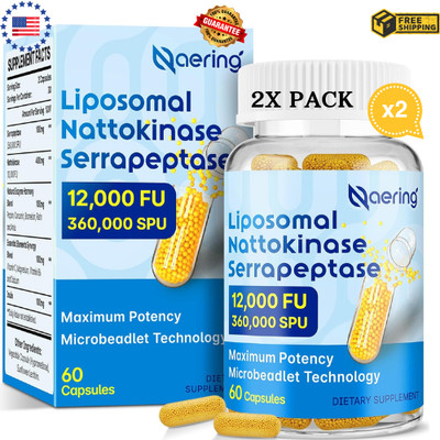 Doctor's Best High Potency Serrapeptase Vegetarian Capsule Extra - 2X PACK - USA