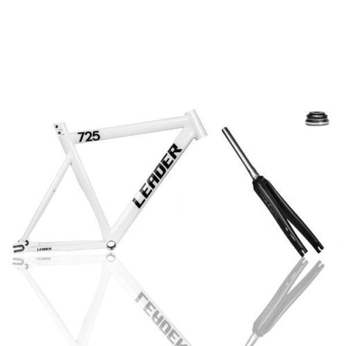 LEADER BIKE 725 frame & fork size 51cm Frameset Carbon white
