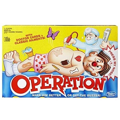 Hasbro Classic Family Favorite Operation Game, Board Game fo