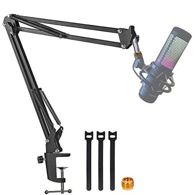 Boom Arm For Hyperx Quadcast Microphone, Adjustable Suspension Mic Scissor St...