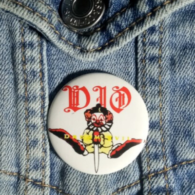 DIO - 'Dream Evil' Vintage 1987 Button Pin - Ronnie James Dio, Sabbath