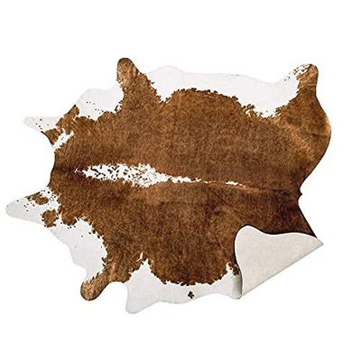 AROGAN Premium Faux Cowhide Rug 110 x70 cm/3.6 x 2.3 feet, Durable and Large ...