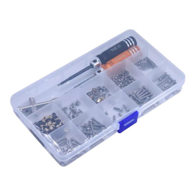 RC Hop Ups Stainless Steel Screw Kit & Full Tool Box Set for Traxxas TRX-4M